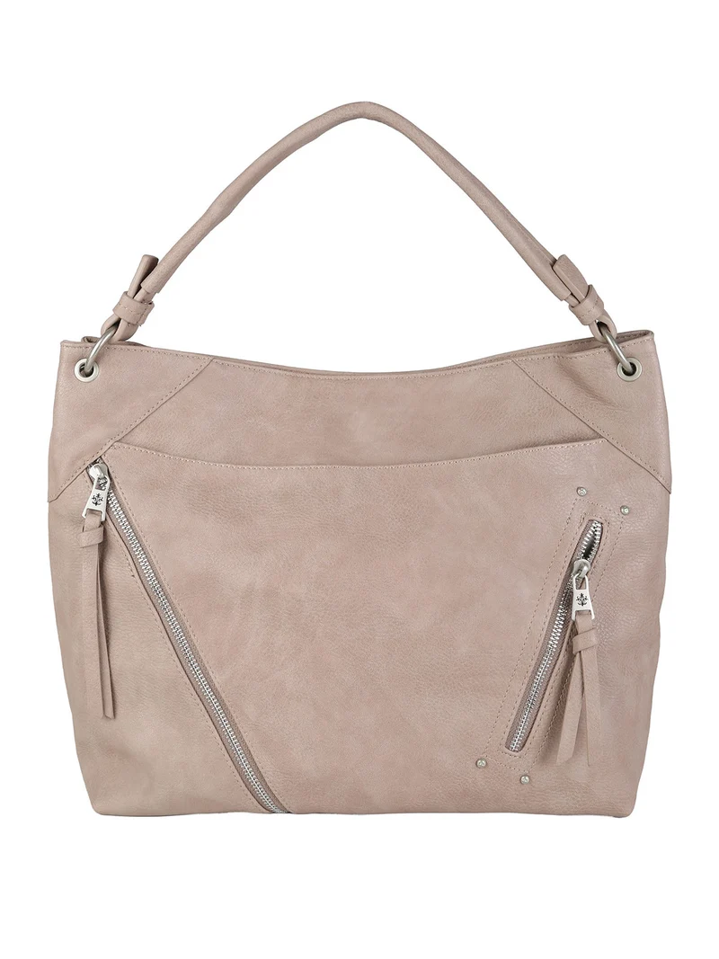 Borsa hobo da donna in ecopelle - apricot - albicocca
