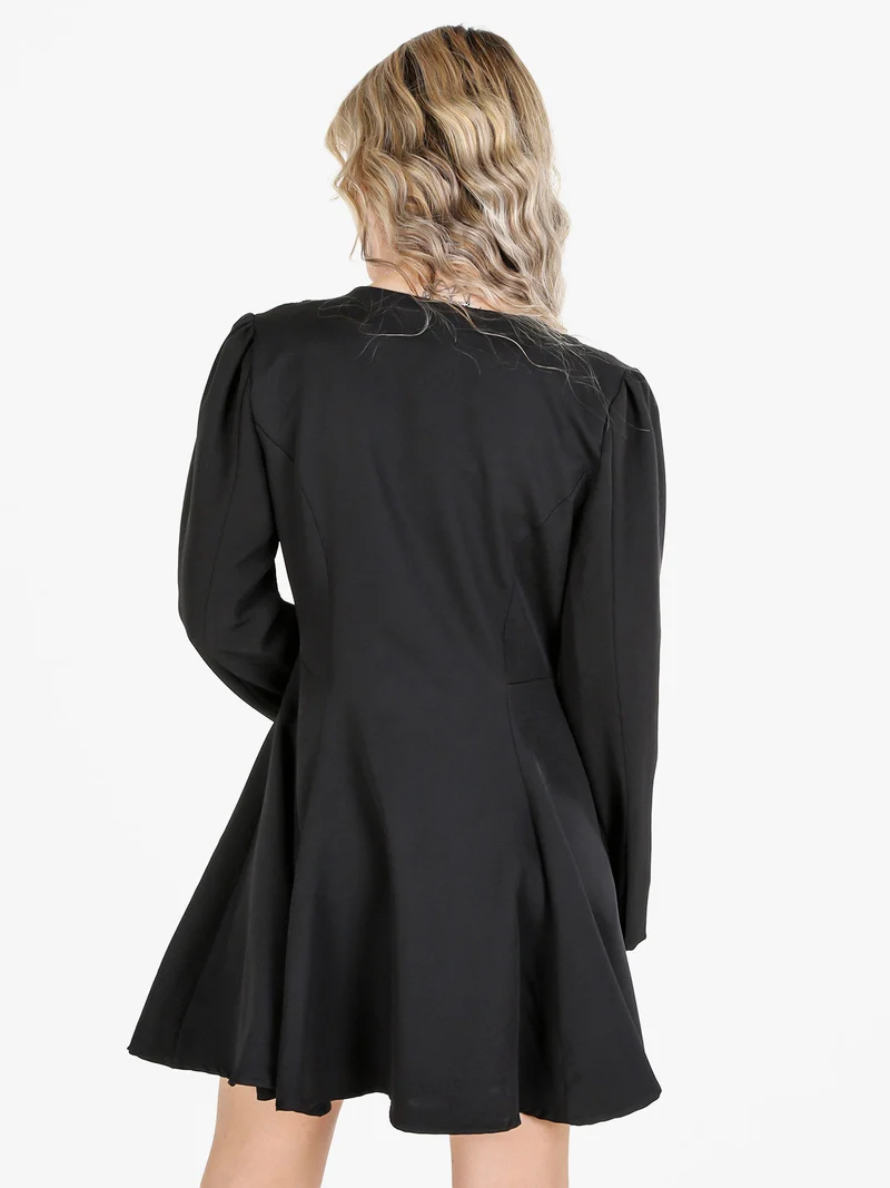 Abito blazer da donna con bottoni doppiopetto - nero