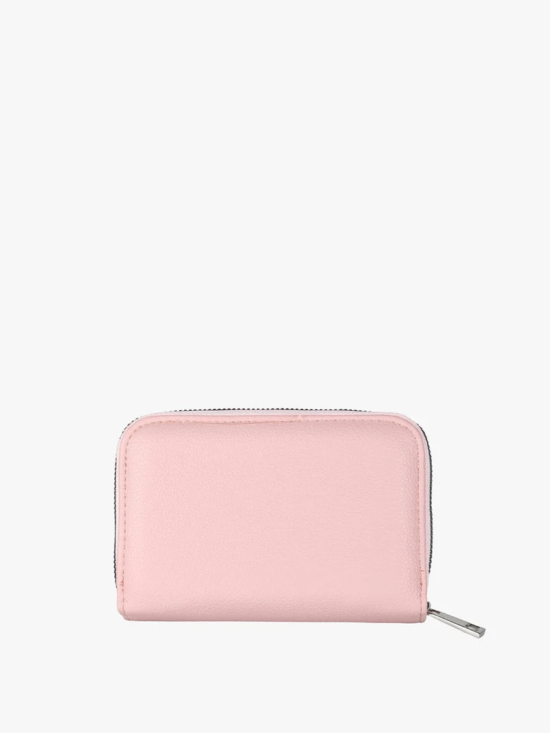 Portafoglio donna con borchie - rosa