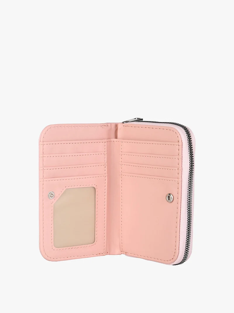 Portafoglio donna con borchie - rosa