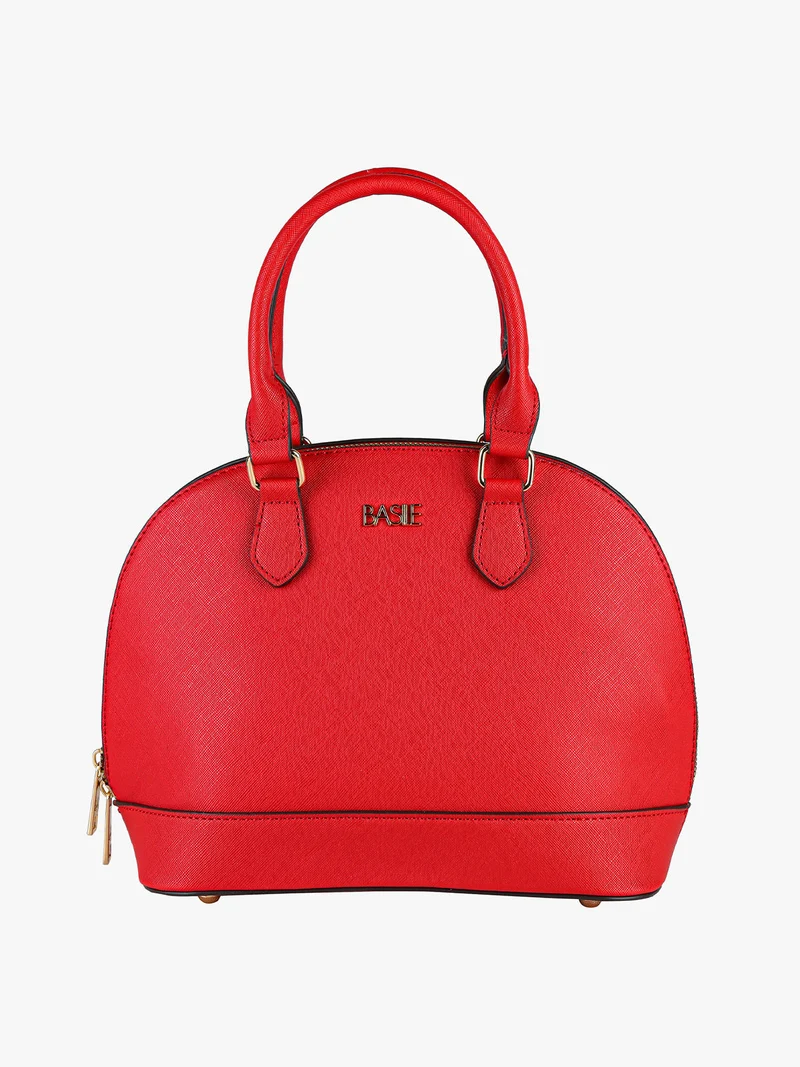 Borsetta frame da donna con doppi manici - rosso