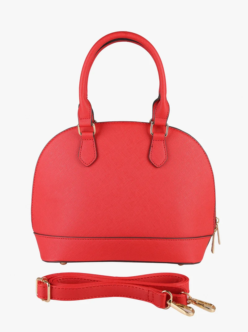 Borsetta frame da donna con doppi manici - rosso