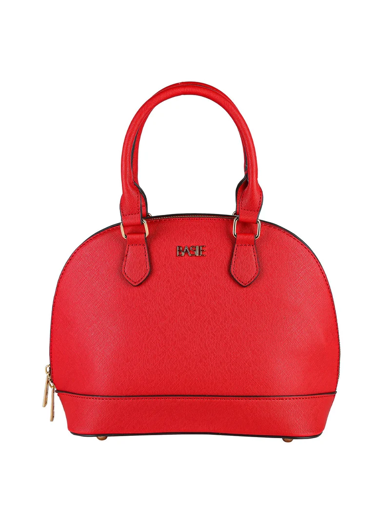 Borsetta frame da donna con doppi manici - rosso