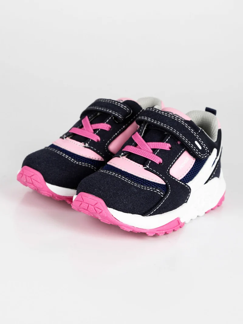 Sneakers da bambina con stappo - blu scuro