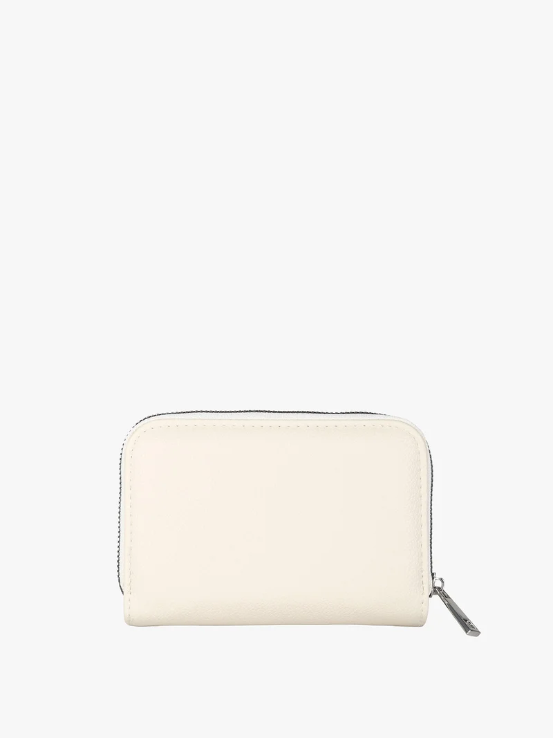 Portafoglio donna con borchie - beige
