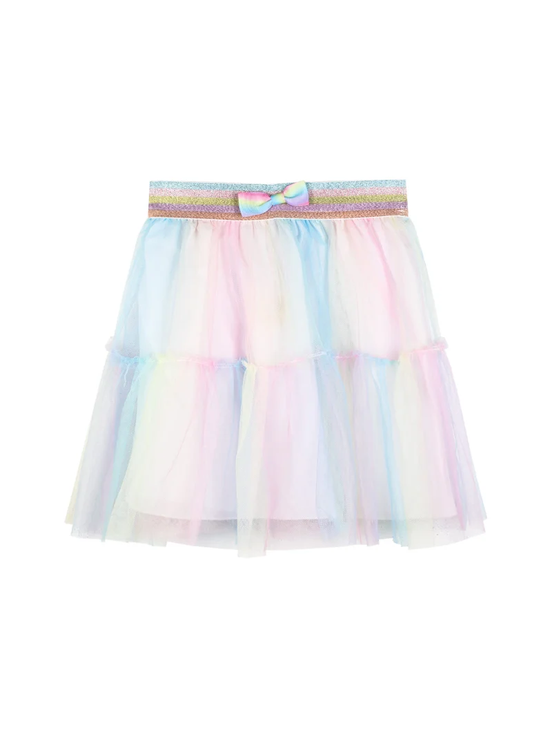 Completo da bambina 2 pezzi con gonna in tulle - rosa