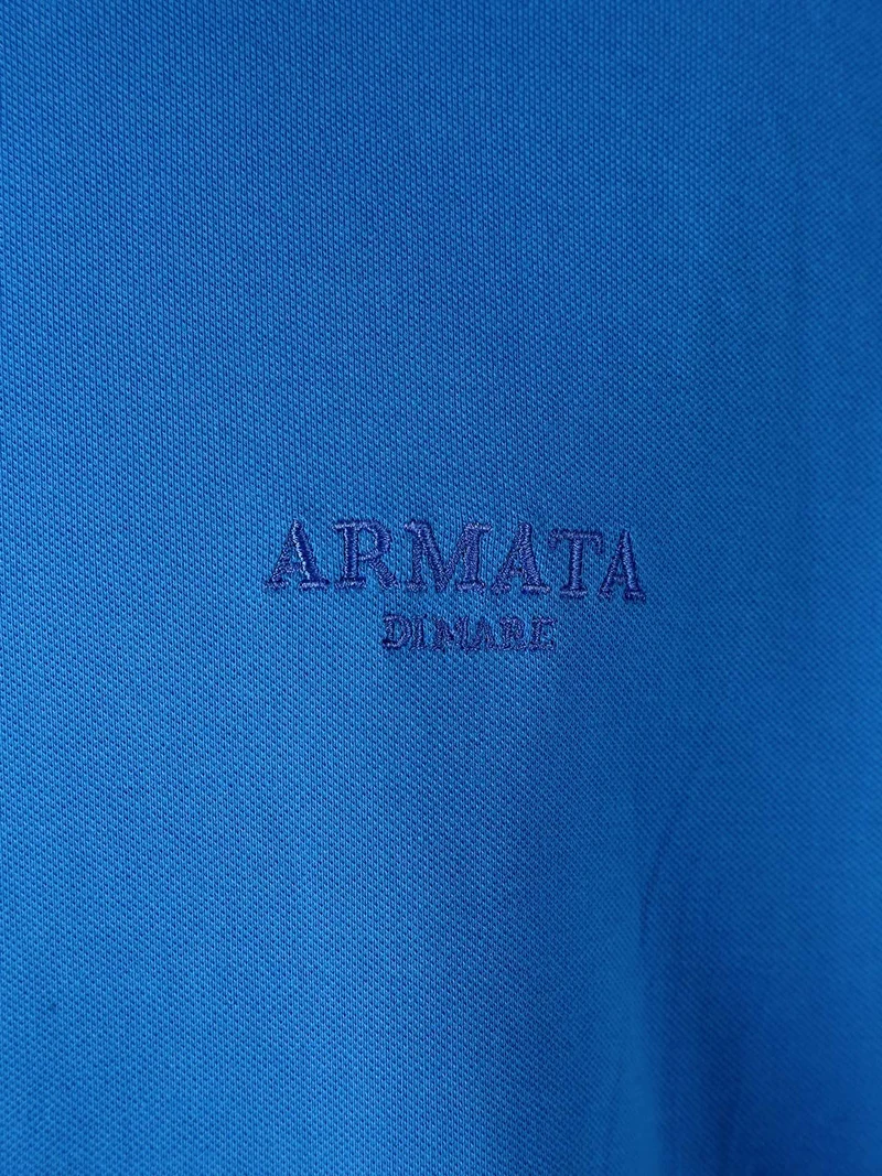 T-shirt da uomo in cotone - blu