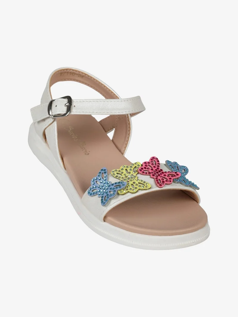 Sandali da ragazza con strass - multicolore