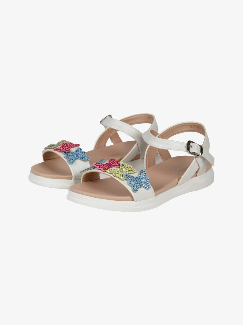 Sandali da ragazza con strass - multicolore