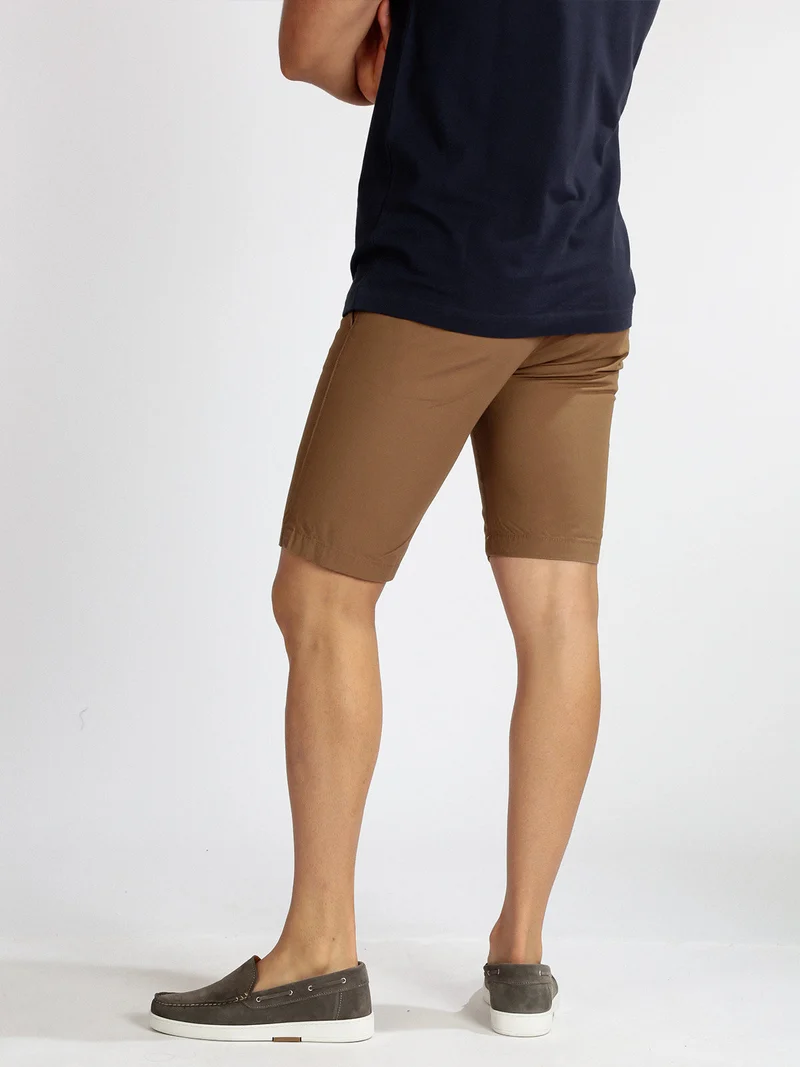 Bermuda da uomo in cotone - cammello