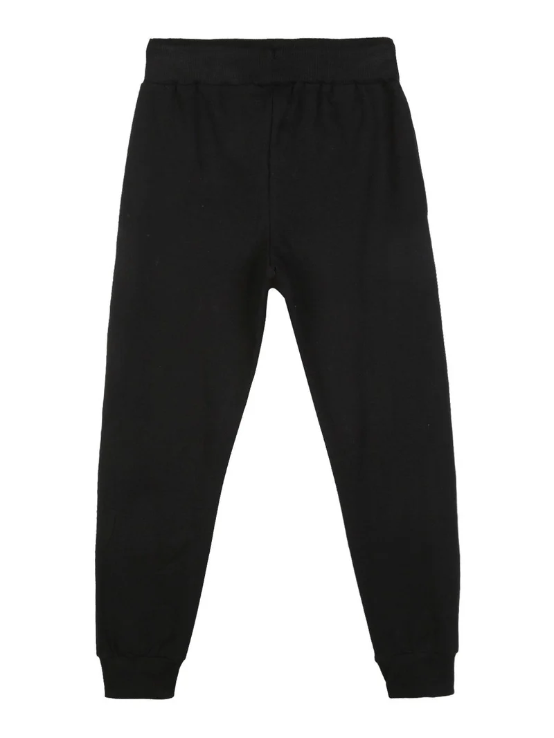 pantaloni tuta in felpa per bambini - nero