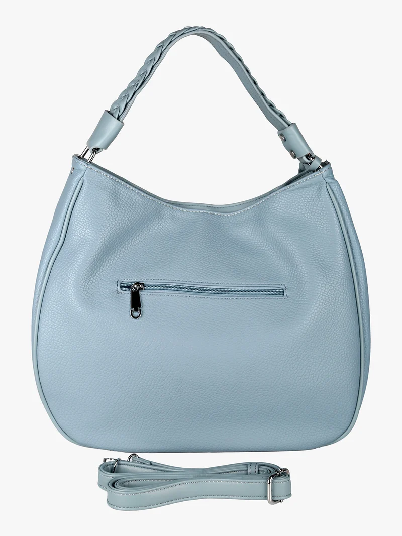 Borsa donna hobo colorata - azzurro