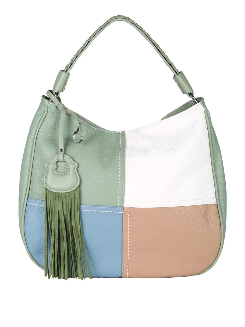 Borsa donna hobo colorata - azzurro