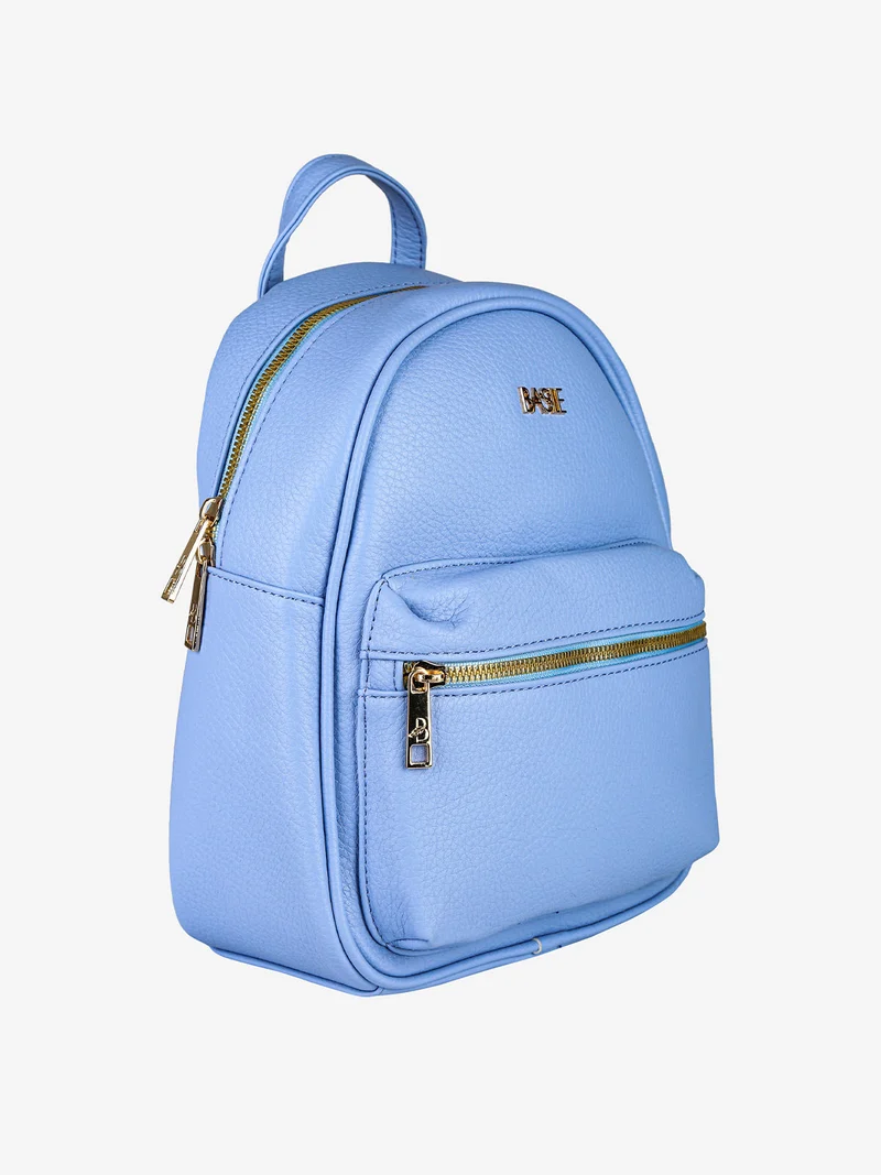 Zainetto donna in ecopelle - azzurro