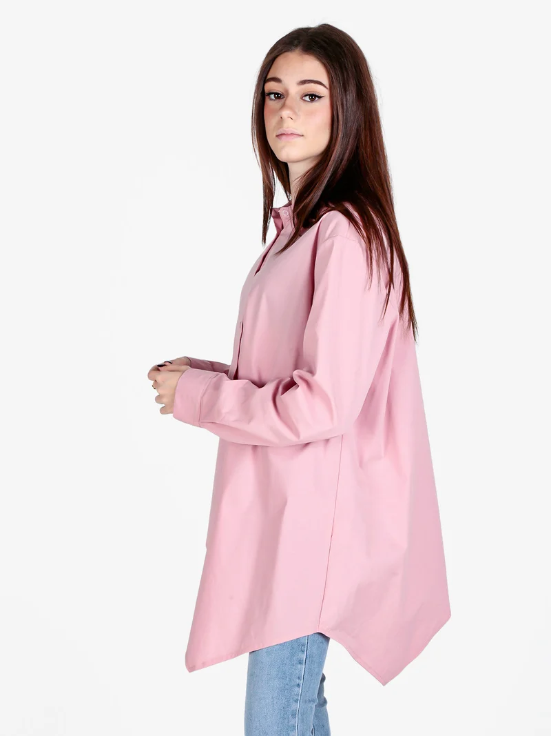 Maxi camicia da donna oversize - rosa