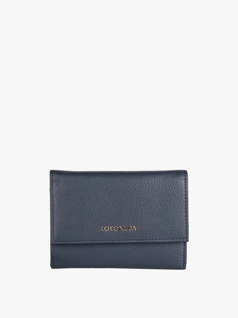 Portafoglio in pelle da donna - blu scuro