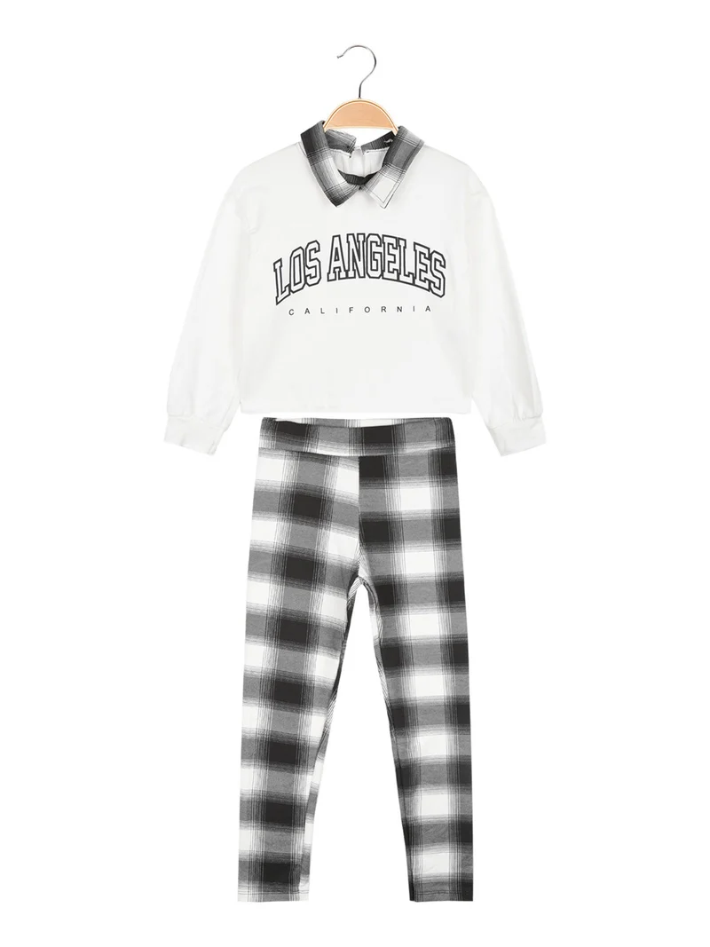 Completo da bambina 2 pezzi - bianco