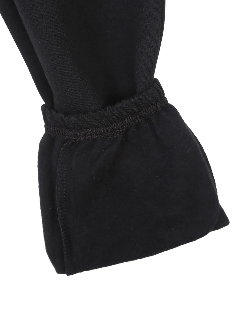 Completo tuta da ragazza 2 pezzi full zip con cappuccio e interno felpato - fucsia