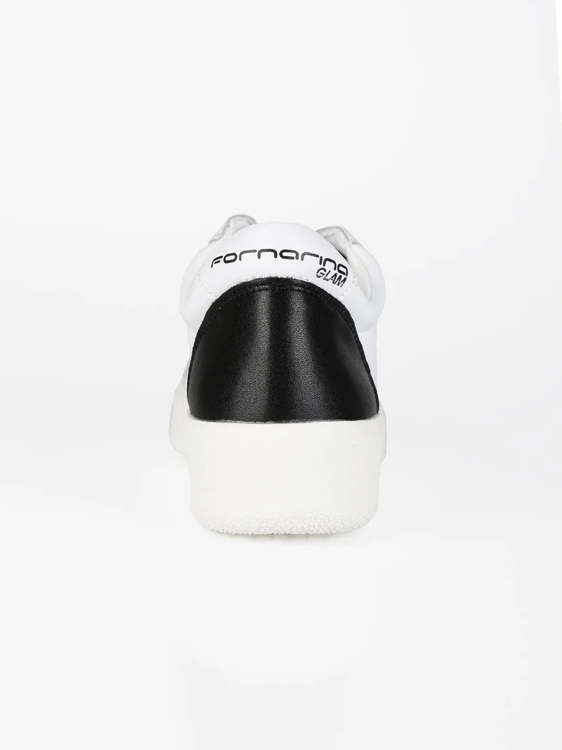 Sneakers donna in pelle - bianco