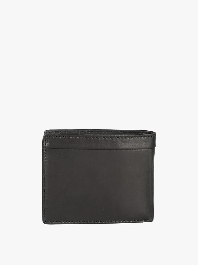 Portafoglio in pelle da uomo mini - nero