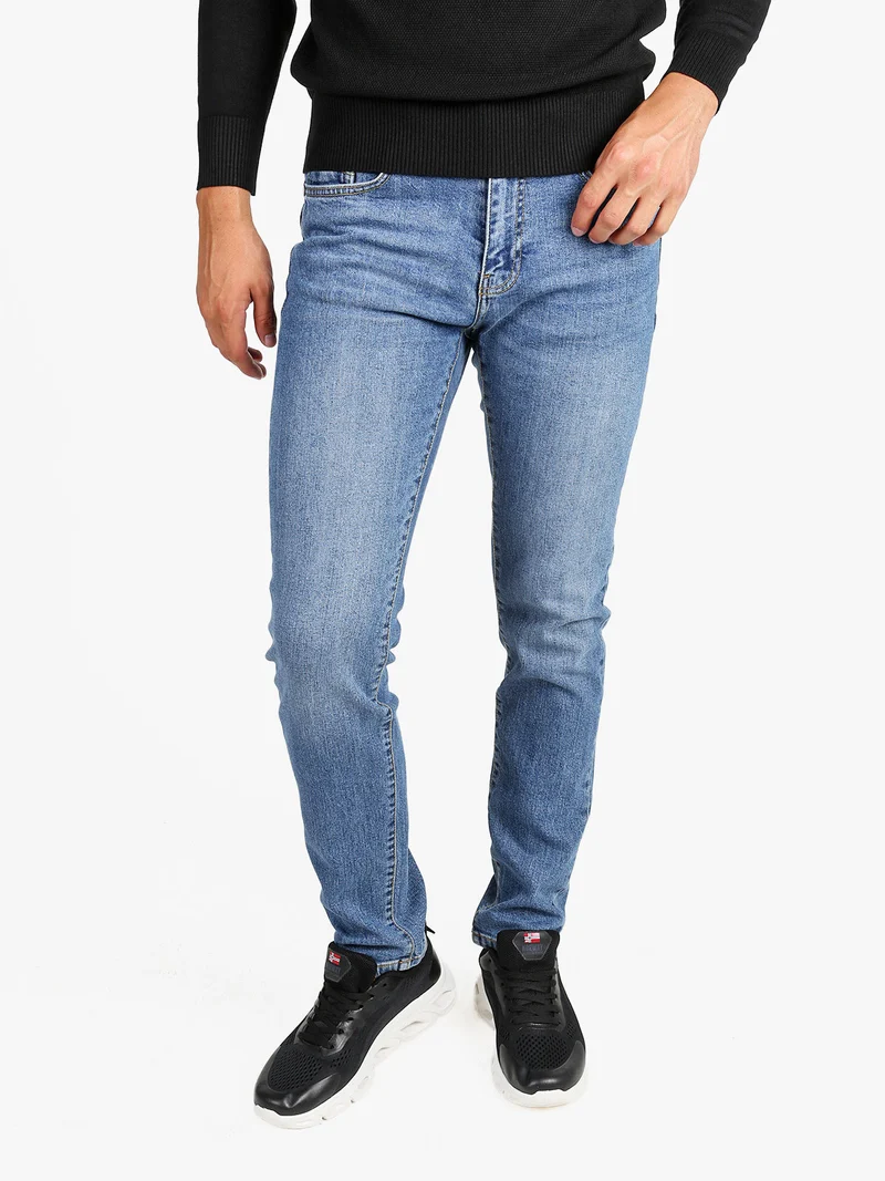 Jeans uomo slim fit a vita bassa - jeans