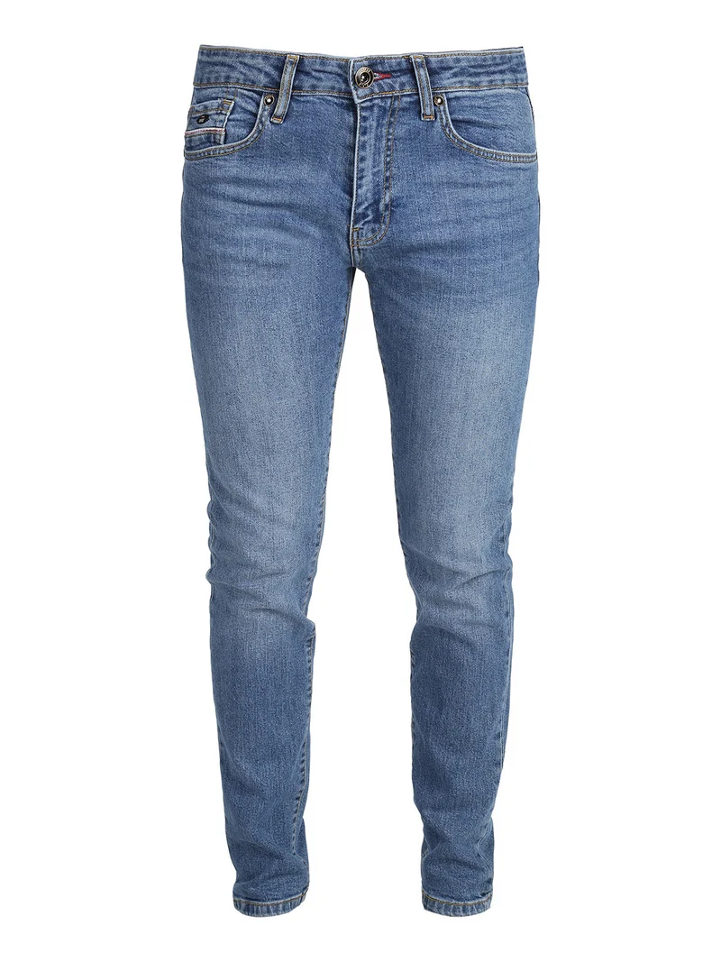 Jeans uomo slim fit a vita bassa - jeans