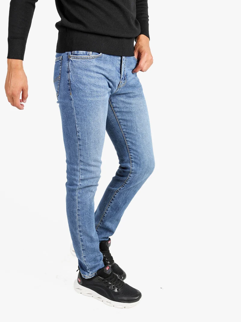 Jeans uomo slim fit a vita bassa - jeans