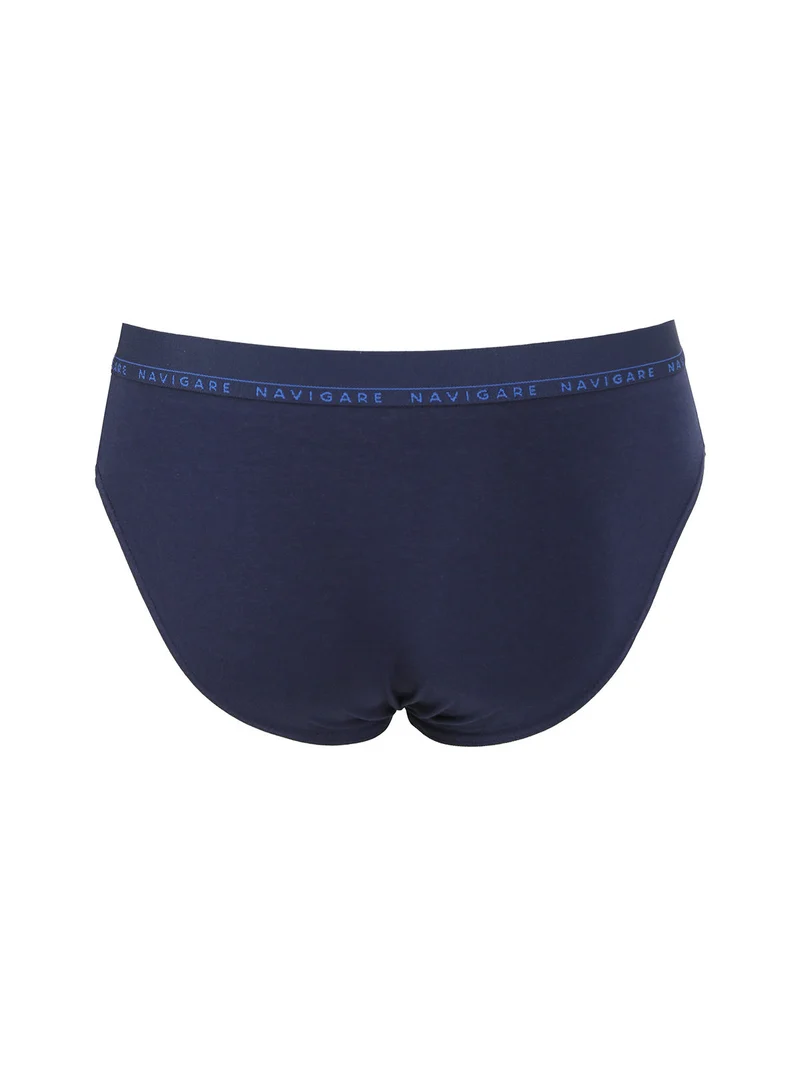 Slip uomo in cotone elastico - blu scuro