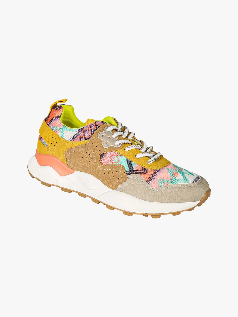 Sneakers stringate da donna - multicolore