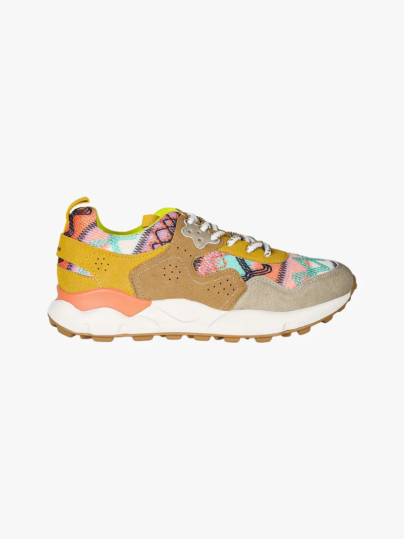 Sneakers stringate da donna - multicolore