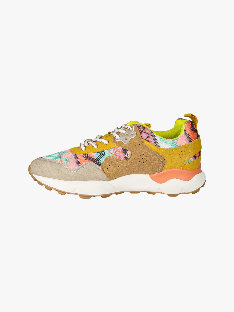 Sneakers stringate da donna - multicolore