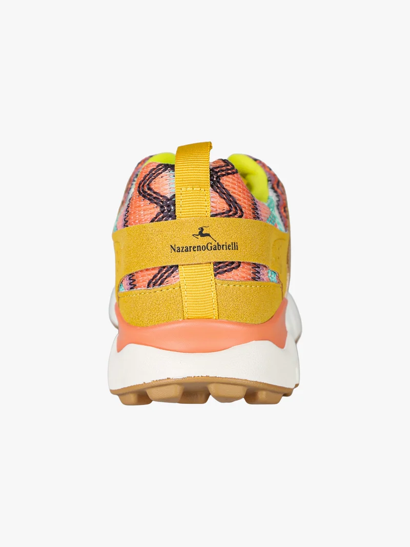 Sneakers stringate da donna - multicolore
