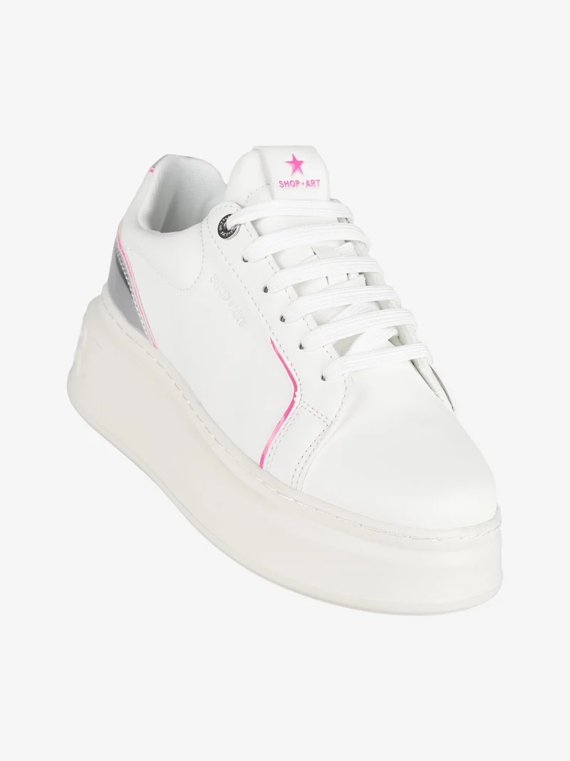 EMILY Sneakers donna con platform - bianco