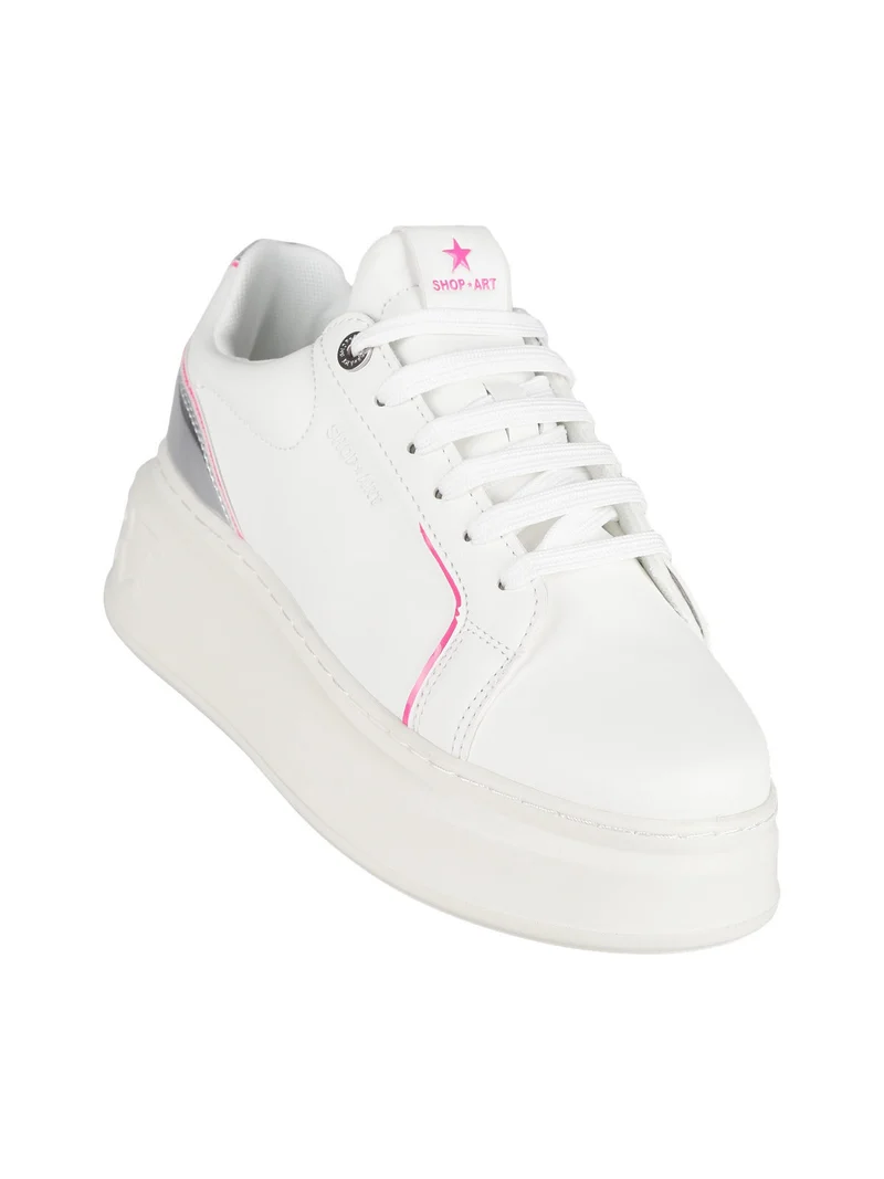 EMILY Sneakers donna con platform - bianco