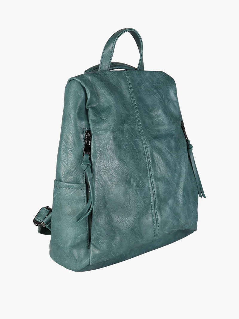 Zaino in ecopelle da donna - verde