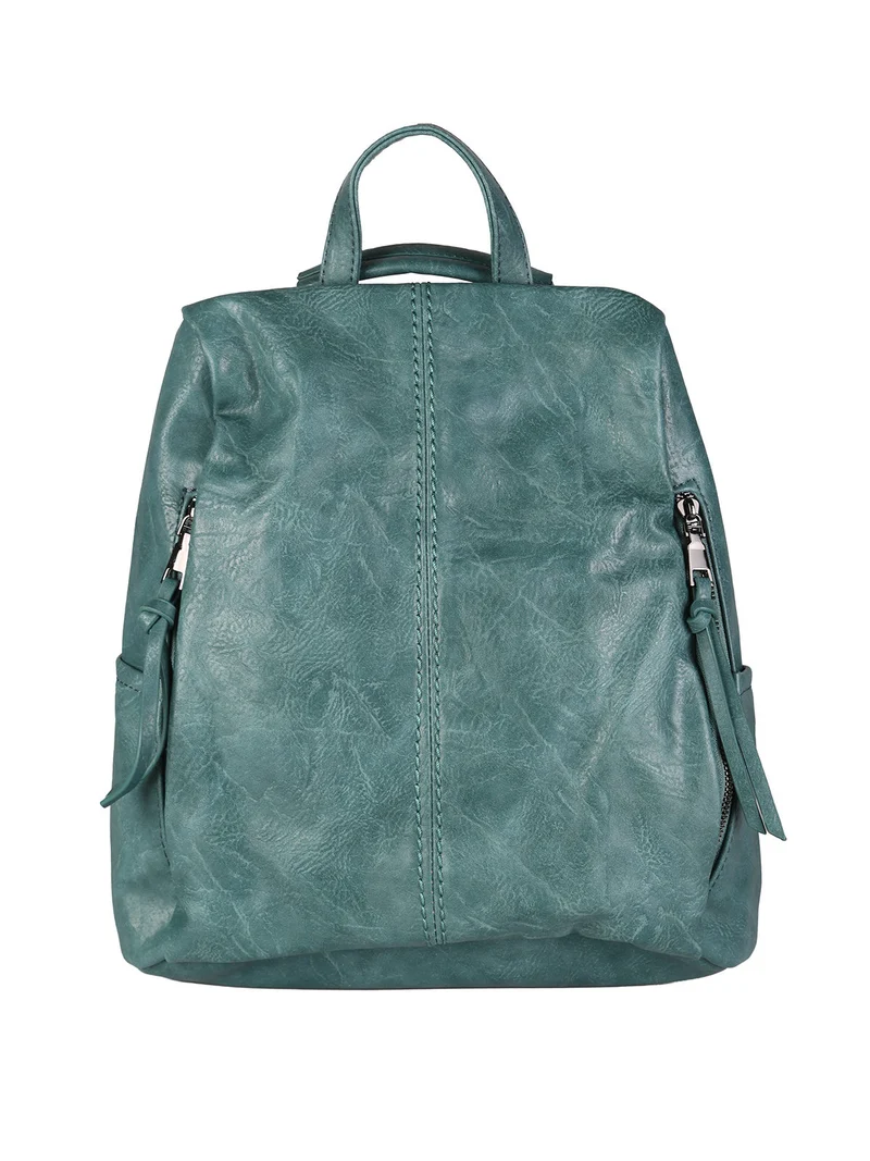 Zaino in ecopelle da donna - verde