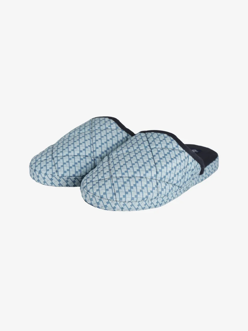 Pantofole in tessuto da uomo - blu