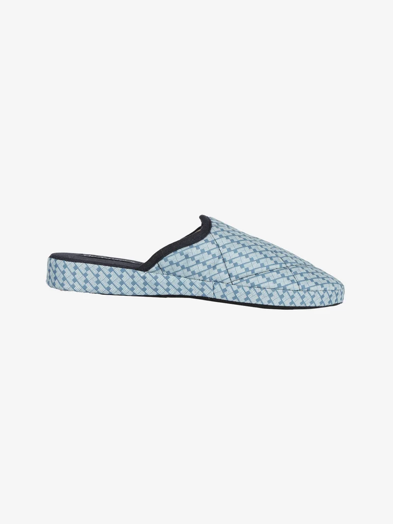 Pantofole in tessuto da uomo - blu