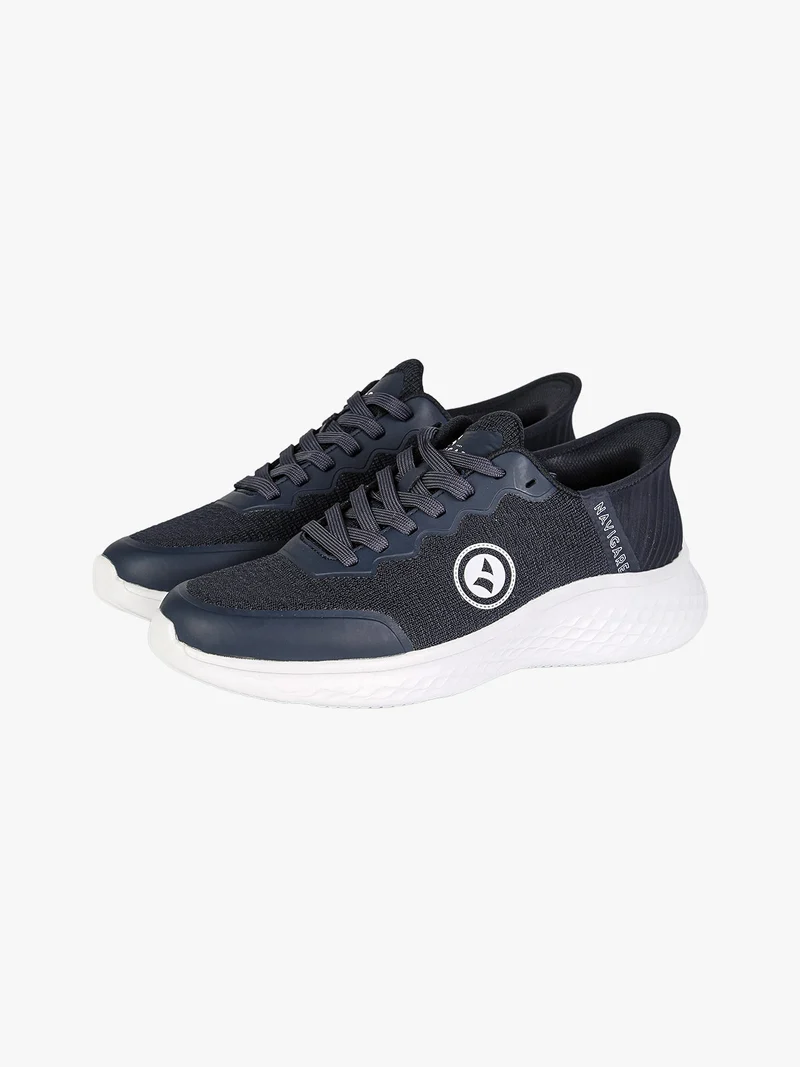 Sneakers sportive da uomo leggere con lacci - blu scuro