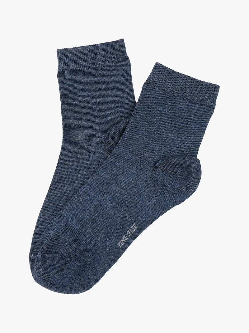 Calze corte donna in caldo cotone - jeans