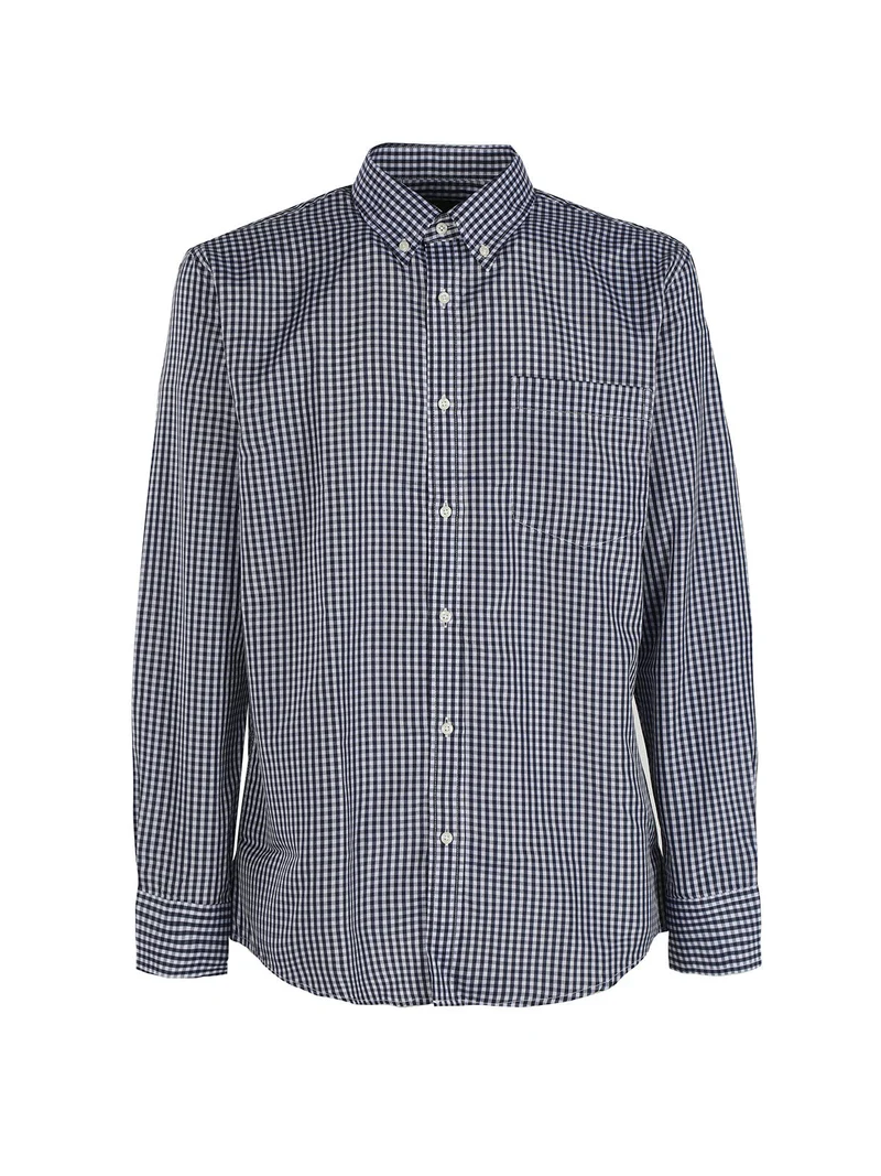 Camicia uomo a quadretti regular fit - nero