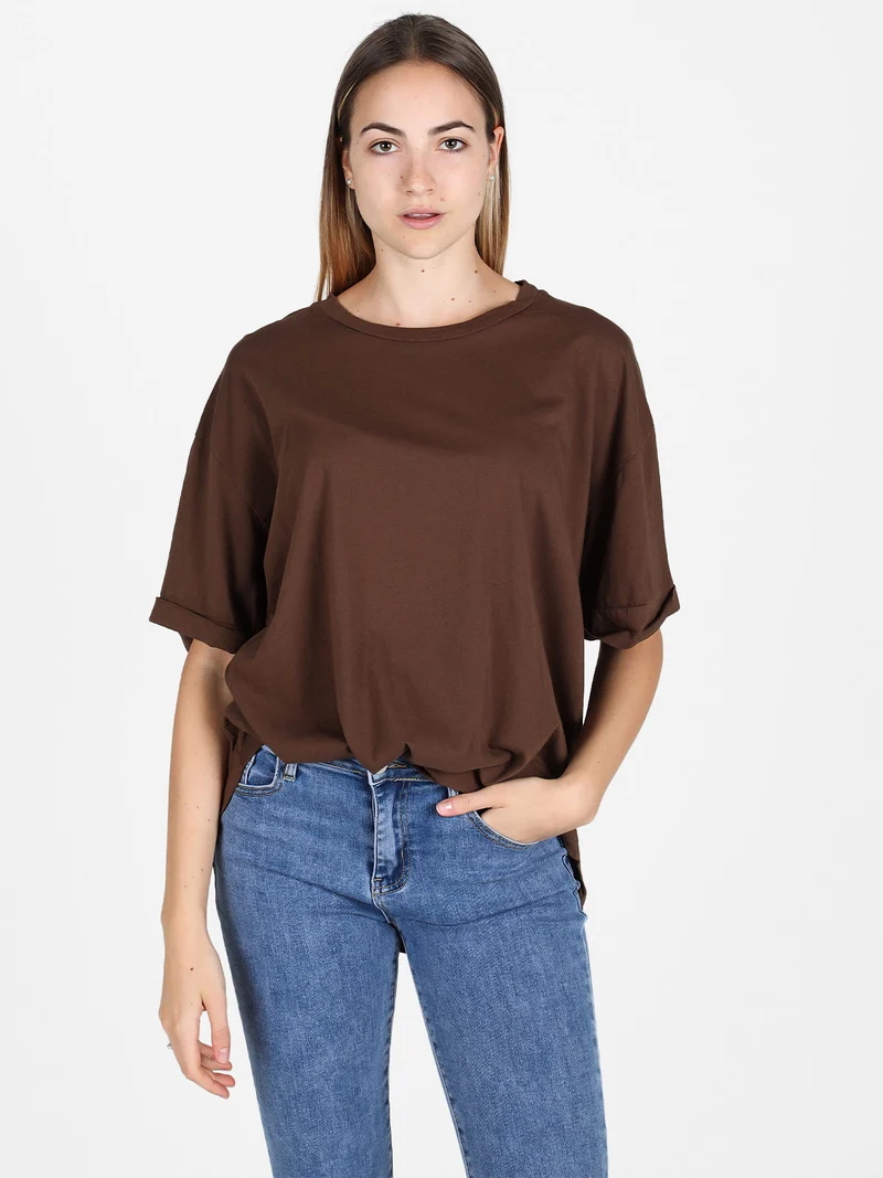 Maxi t-shirt donna oversize - moro