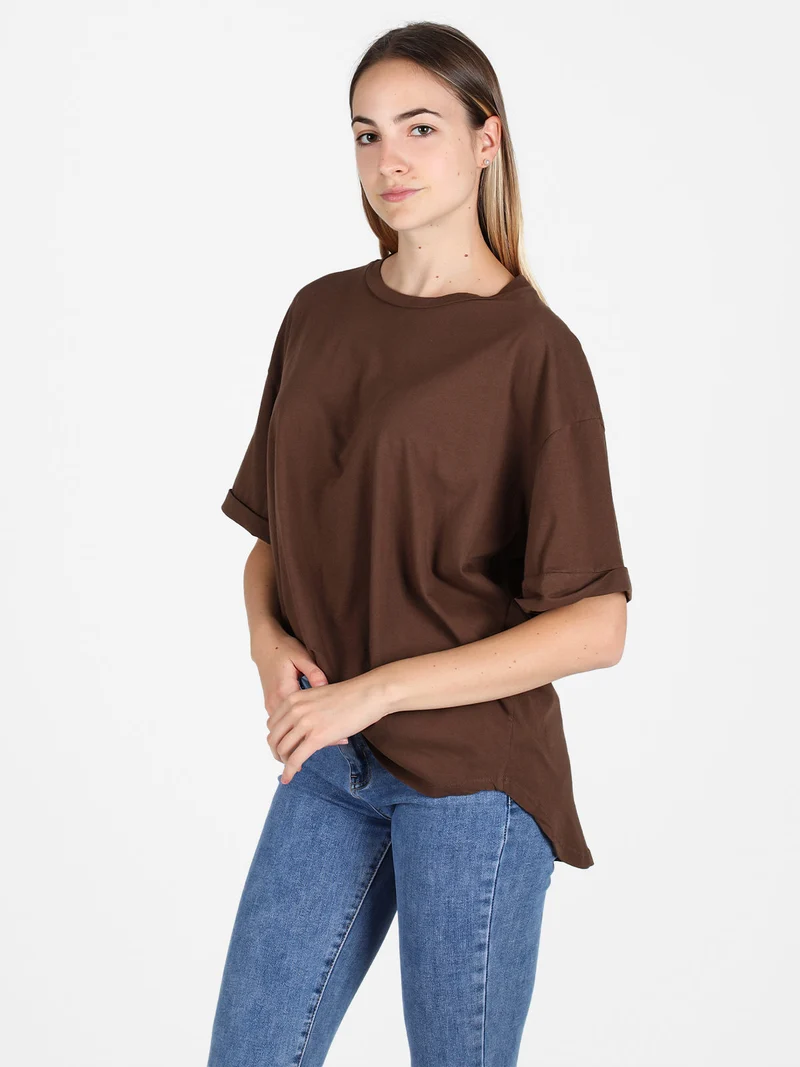 Maxi t-shirt donna oversize - moro