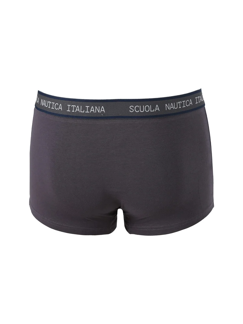Boxer uomo in cotone stretch - grigio scuro