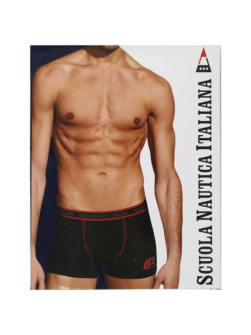 Boxer uomo in cotone stretch - grigio scuro