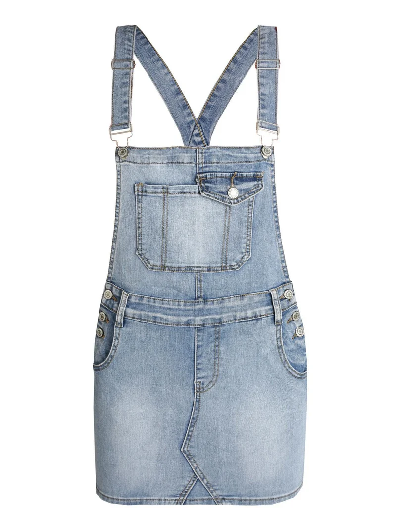 Salopette in jeans con gonna - jeans