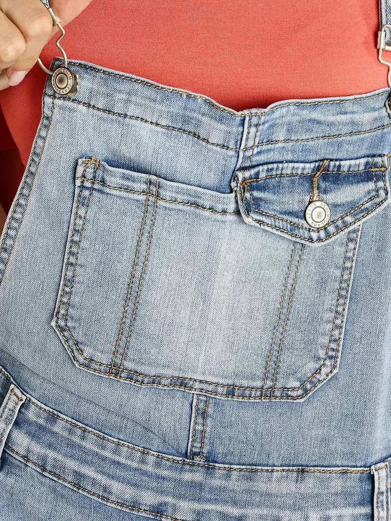 Salopette in jeans con gonna - jeans
