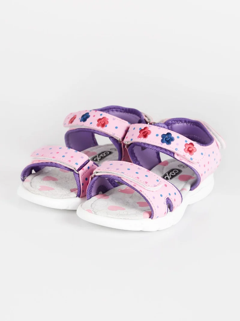 Sandali da bambina con strappi - rosa