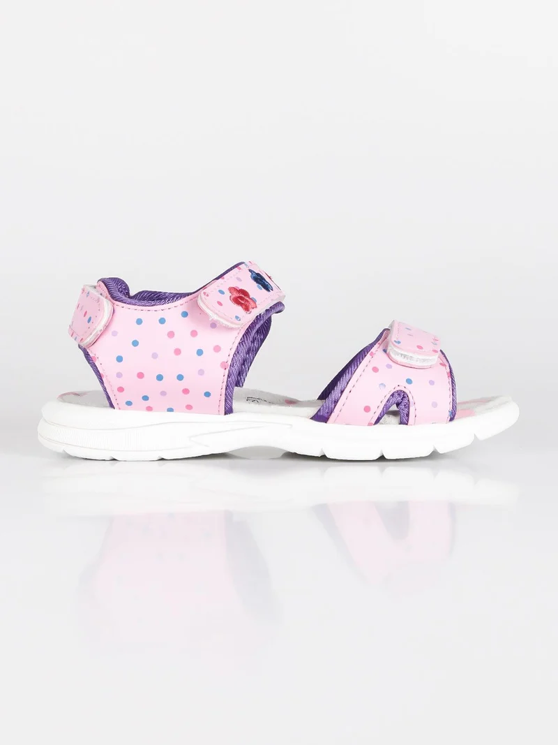 Sandali da bambina con strappi - rosa