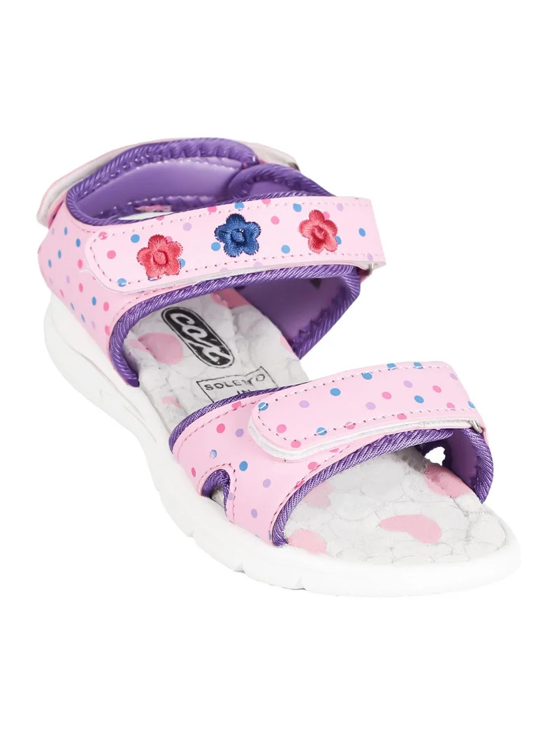 Sandali da bambina con strappi - rosa
